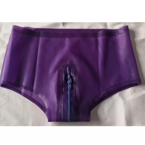 Women purple latex - latex, panties