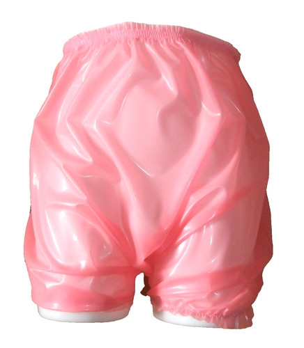 Latex bloomers pink rubber - bloomers,