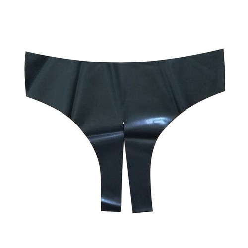 Latex rubber shorts thong - rubber, t