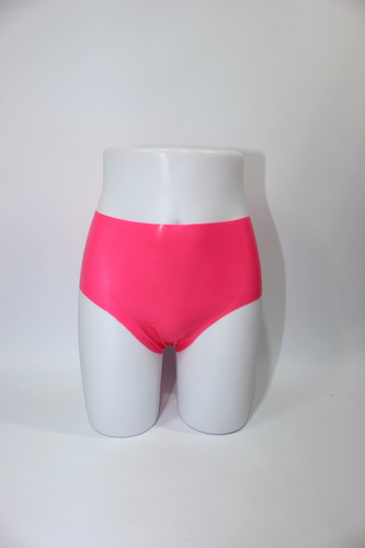 Pink latex panties knickers - latex,