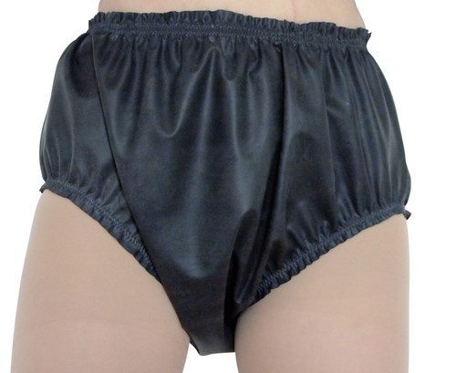 Black rubber pants latex - black,