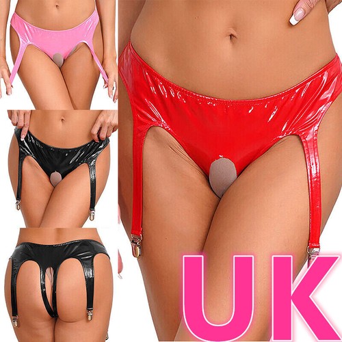 Women leather briefs - leather,